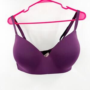 Victoria’s Secret Bra Women’s Size 38DD T-Shirt Lined Wireless Purple Comfort
